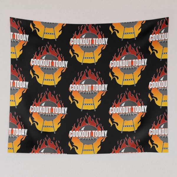 Item preview, Cookout Today Grill Grilling Summer Barbecue Cookout Flames designed and sold by CharJens.
