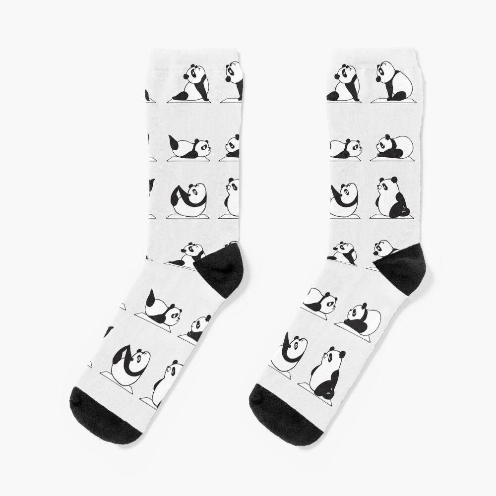 Panda Yoga Socks
