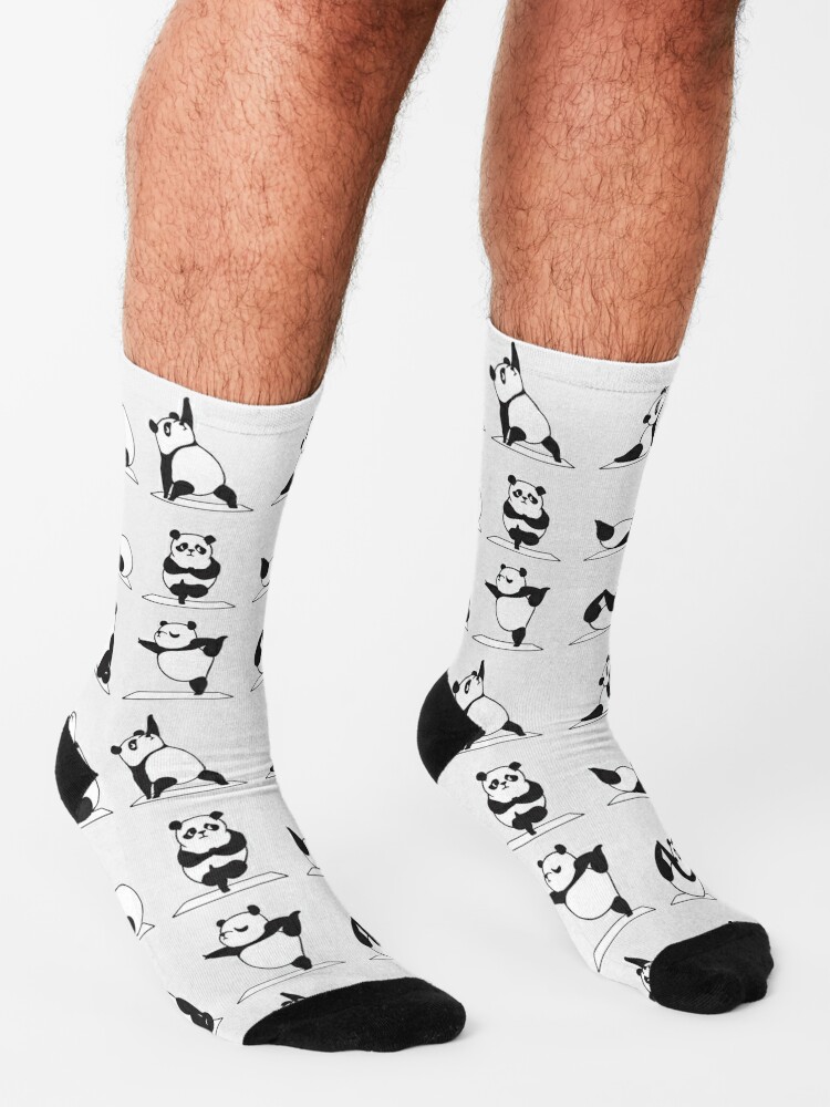 Panda Yoga Socks for Sale by Huebucket