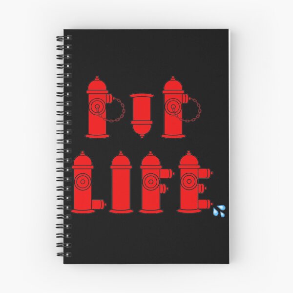 Item preview, Pup Life - Red Fire Hydrants on Black Background designed and sold by geareduppup.