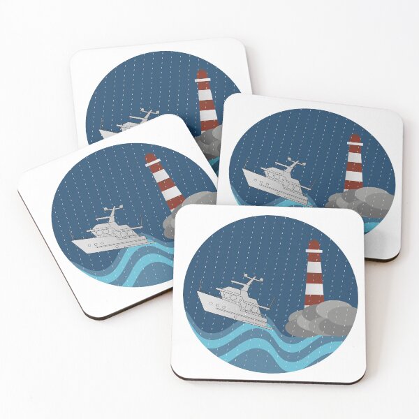 Item preview, Ship and Stormy Sea designed and sold by miyaavkatz.