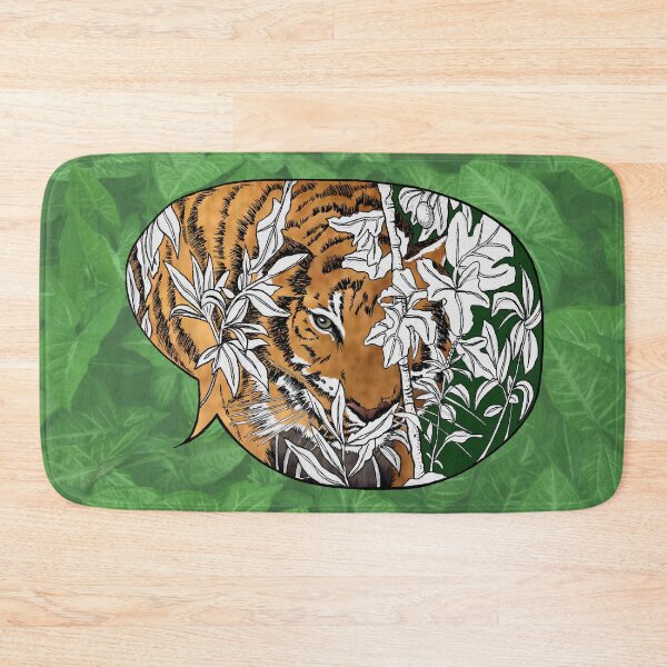 Item preview, Tigers in the back yard with background designed and sold by Hildegunn Hodne.