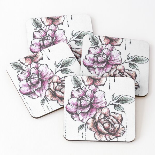 Item preview, sketch rose design designed and sold by Perggals© - Stacey Turner.