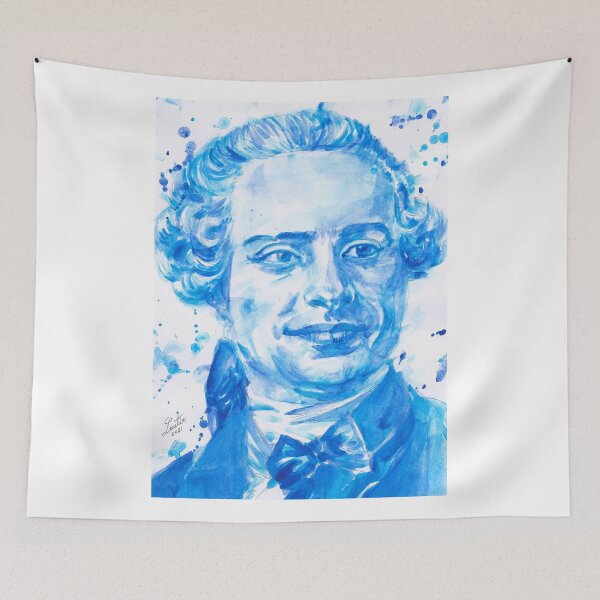 Aperçu de l'œuvre JEAN LE ROND D'ALEMBERT portrait à l'aquarelle créée et vendue par lautir.
