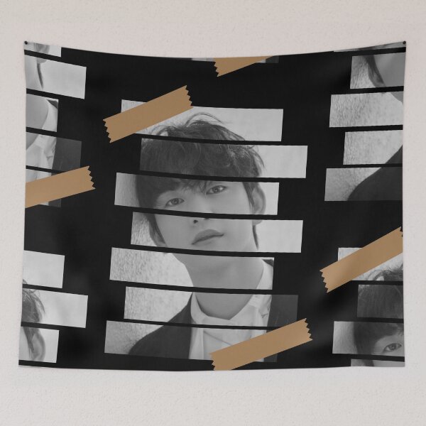 Item preview, Park Jinyoung GOT 7 Jinyoung Korean Kpop Monochrome Stripe Design designed and sold by Piosenka Art.