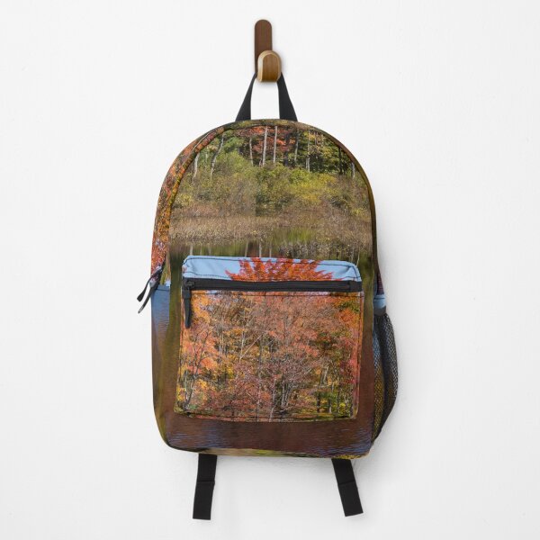 Item preview, Fall Foliage Lakeshore - Northern Ontario Canada Wooded Lake designed and sold by Georgia Mizuleva.