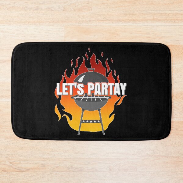 Item preview, Let's Partay Grill Grilling Summer Barbecue Cookout Flames designed and sold by CharJens.