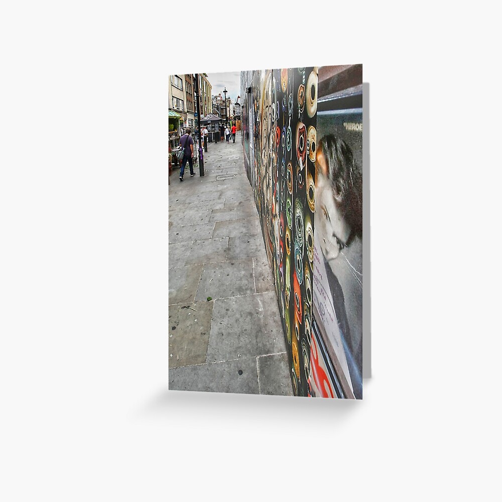 A walk down Soho Market London Greeting Card