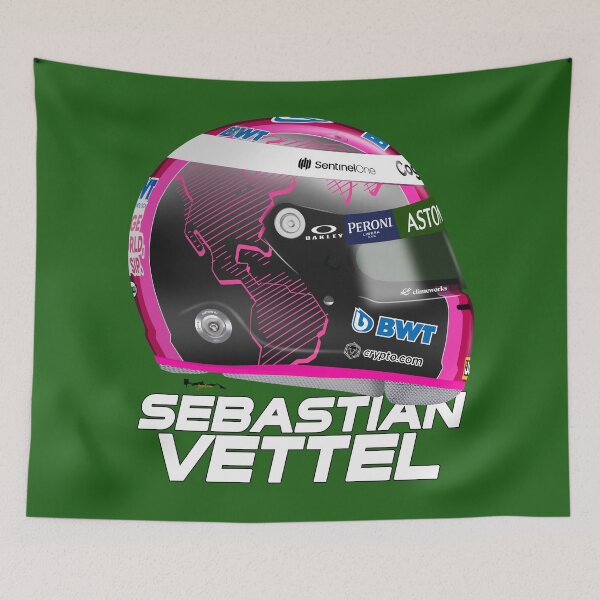 Item preview, Sebastian Vettel - 2021 Helmet Dark designed and sold by JageOwen.