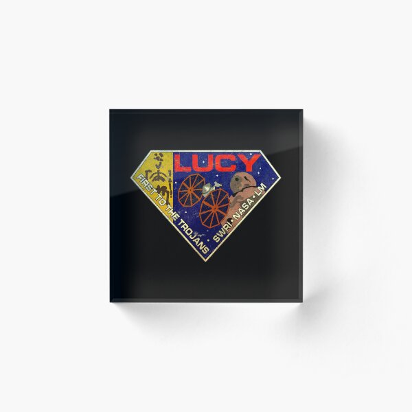 NASA patch for Lucy mission - vintage look Acrylic Block