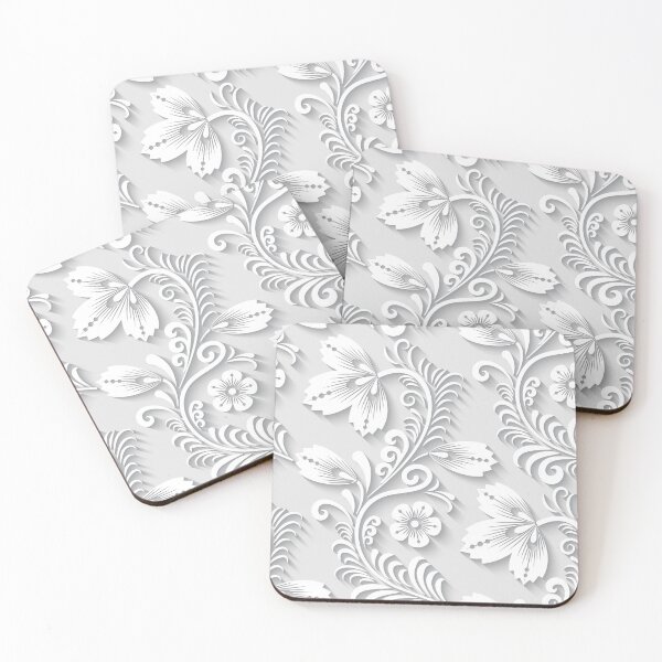 Item preview, 3d Floral White Ornament designed and sold by Ross-Sergey.