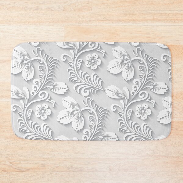 Item preview, 3d Floral White Ornament designed and sold by Ross-Sergey.