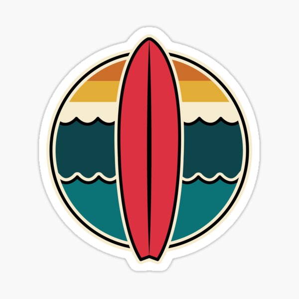 Surfboard Stickers Redbubble
