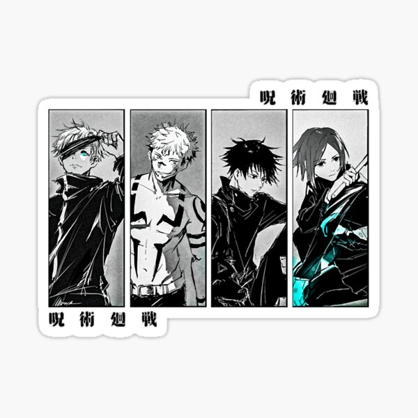 Jujutsu Kaisen Anime Itadori Gojo Sukuna Megumi Nobara Sticker Electronics And Accessories Decals