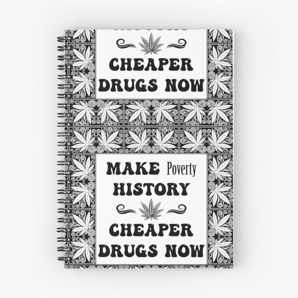 Item preview, Make Poverty History Cheaper Drugs Now - Dope Frame in Black on White designed and sold by NoMatterLab.