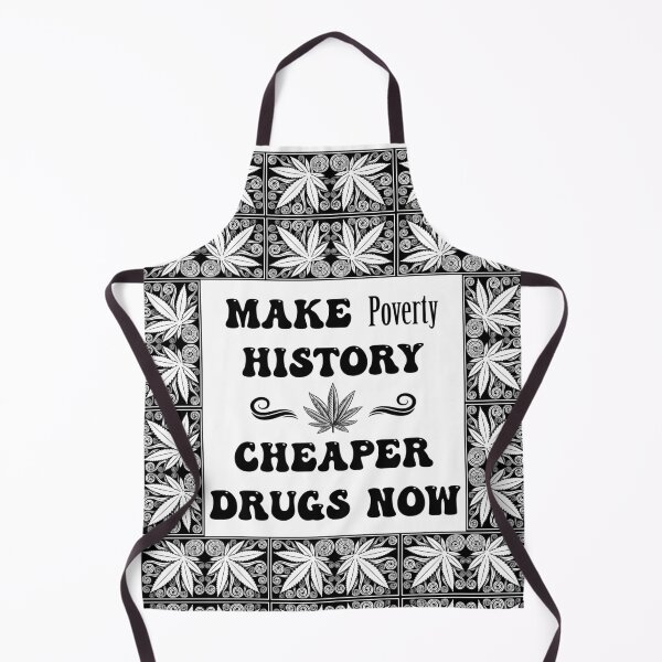 Item preview, Make Poverty History Cheaper Drugs Now - Dope Frame in Black on White designed and sold by NoMatterLab.