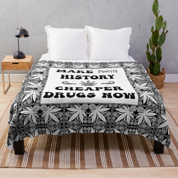 Item preview, Make Poverty History Cheaper Drugs Now - Dope Frame in Black on White designed and sold by NoMatterLab.