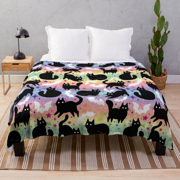 Item preview, Rainbow Halloween with Black Cats designed and sold by dragonstarart.