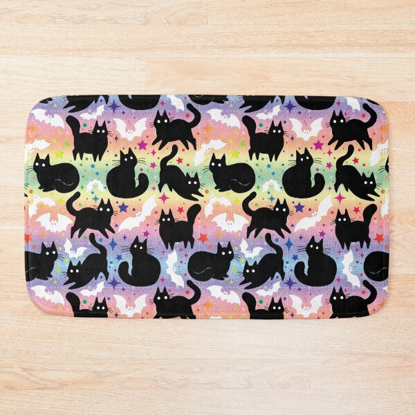 Item preview, Rainbow Halloween with Black Cats designed and sold by dragonstarart.
