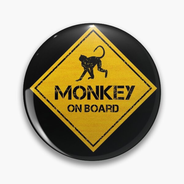Item preview, MONKEY ON BOARD - Stickers for Cars designed and sold by CAUTION SHOP.