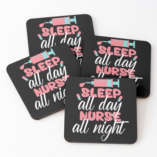 Item preview, sleep all day nurse all night funny nurse saying for nurses for mom for sister for friend  designed and sold by mydreamcatcher.