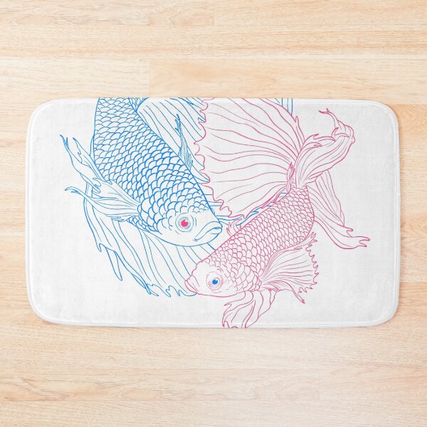 Item preview, Betta fish couple designed and sold by estelavillasart.