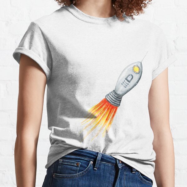 Rocket Ship Blast Off Classic T-Shirt
