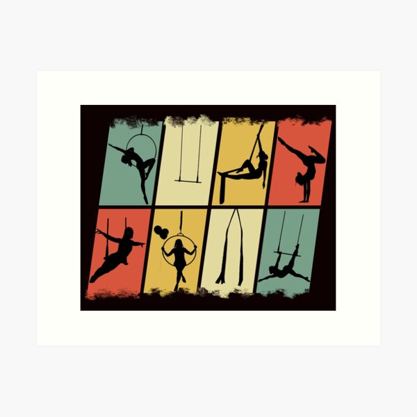 Item preview, Vintage Circus Performers, Aerial Silk Girl, Aerial Silks,  Aerial Silks, Circus, Funny Lyra designed and sold by Aerial Addicts.