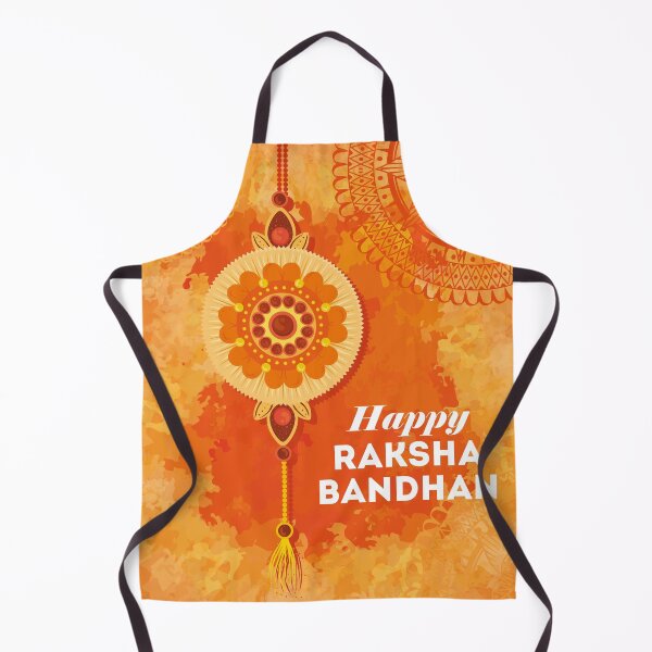 Item preview, Orange Watercolor Happy Raksha Bandhan designed and sold by HolidayBug.
