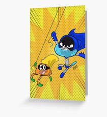 Batball and Darwin Greeting Card