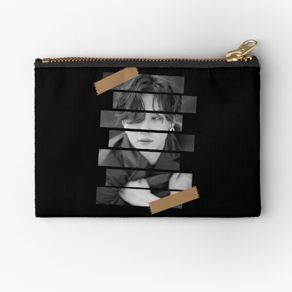 Lim Jaebeom GOT 7 Jay B Korean Kpop Monochrome Stripe Design Zipper Pouch