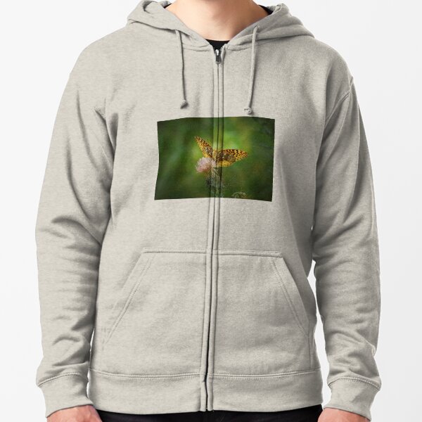 Aphrodite Fritillary Butterfly Zipped Hoodie