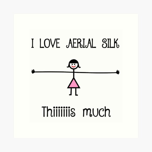 Item preview, I Love Aerial Silk, Aerial Silk Girl, Aerial Silks,  Aerial Silks, Circus, Funny Lyra designed and sold by Aerial Addicts.