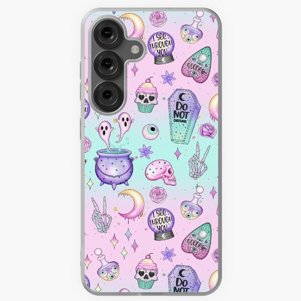 Vista previa del artículo con la obra «Ilustraciones de pastel goth pattern with witch», diseñado y vendido por GCarradice.