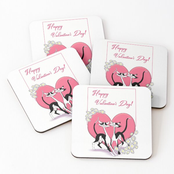 Item preview, Black & white cats (tuxedo) VALENTINE. designed and sold by chepea2.
