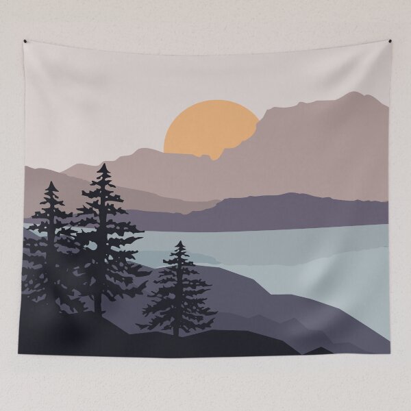 Item preview, Mountain lake sunrise designed and sold by BattaAnastasia.