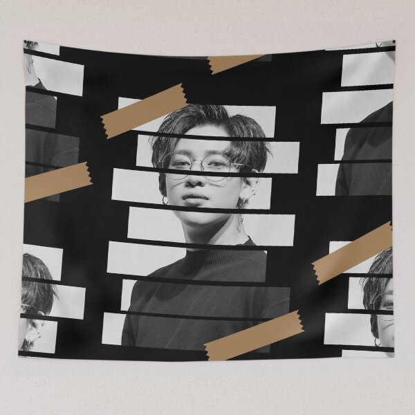 Item preview, Kunpimook Bhuwakul GOT 7 BamBam Korean Kpop Monochrome Stripe Design designed and sold by Piosenka Art.