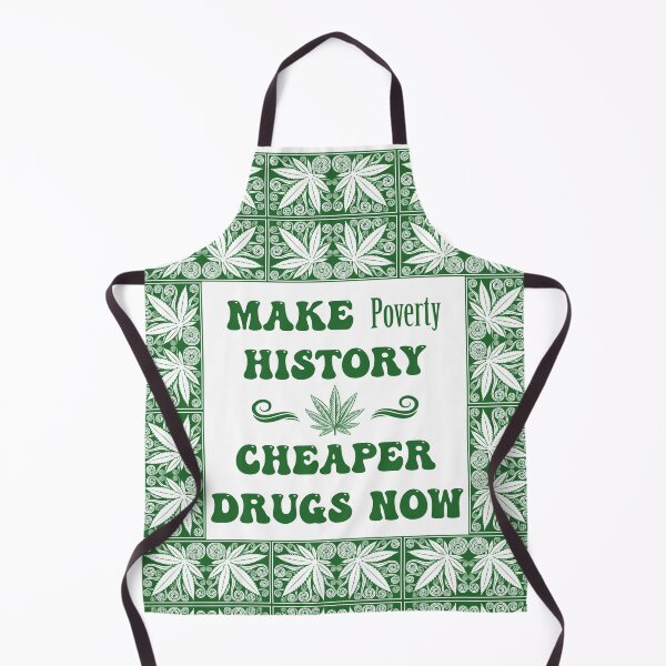 Item preview, Make Poverty History Cheaper Drugs Now - Dope Frame in Green on White designed and sold by NoMatterLab.