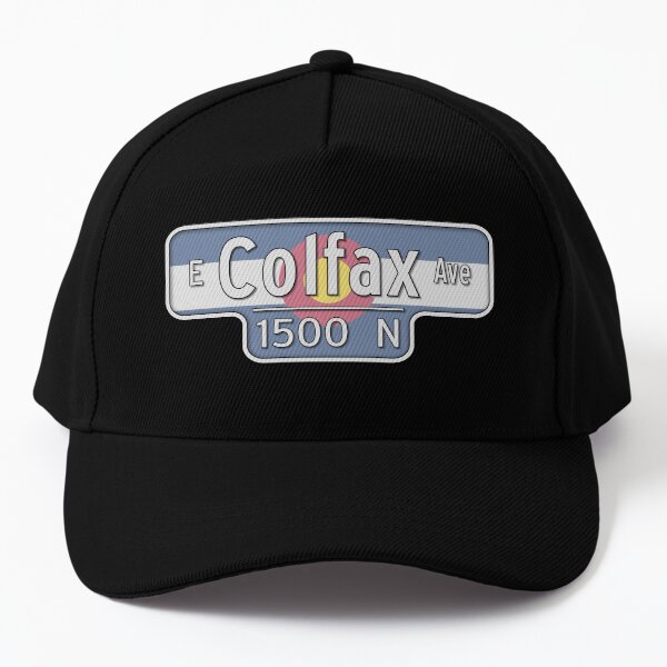East Colfax Ave Street Sign - Colorado State Flag Baseball Cap