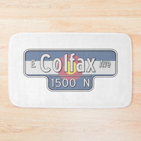 Item preview, East Colfax Ave Street Sign - Colorado State Flag designed and sold by RonTo.
