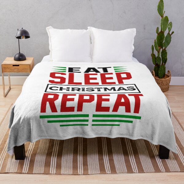 Item preview, Eat. Sleep. Christmas. Repeat. (Light) designed and sold by the-krisney-way.