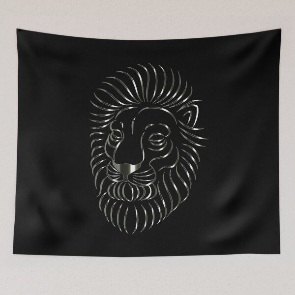 Item preview, Black And Metalic Lion designed and sold by Dobsy.