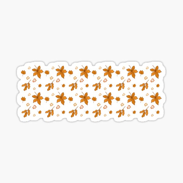 Item preview, Autumn leaves pattern designed and sold by ns-dot-design.
