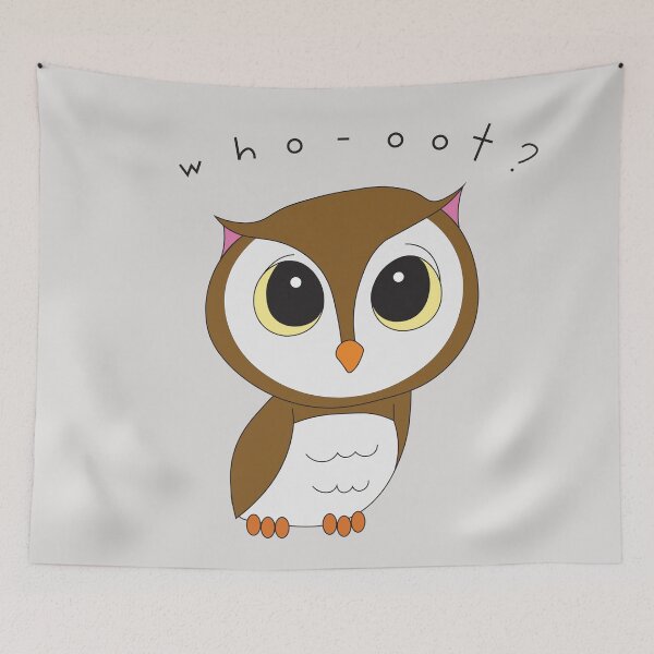 Item preview, "Who-oot?" Digital Art Print designed and sold by lineartdesigns.