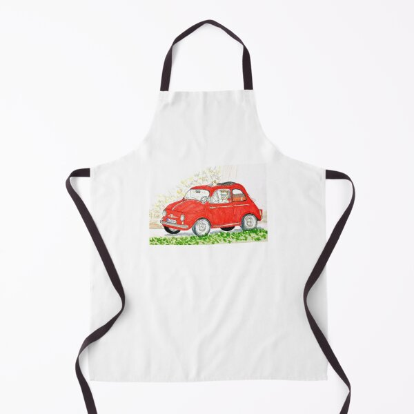 Item preview, Sebastian Vettel and his Vintage Fiat 500 designed and sold by Marjitect.