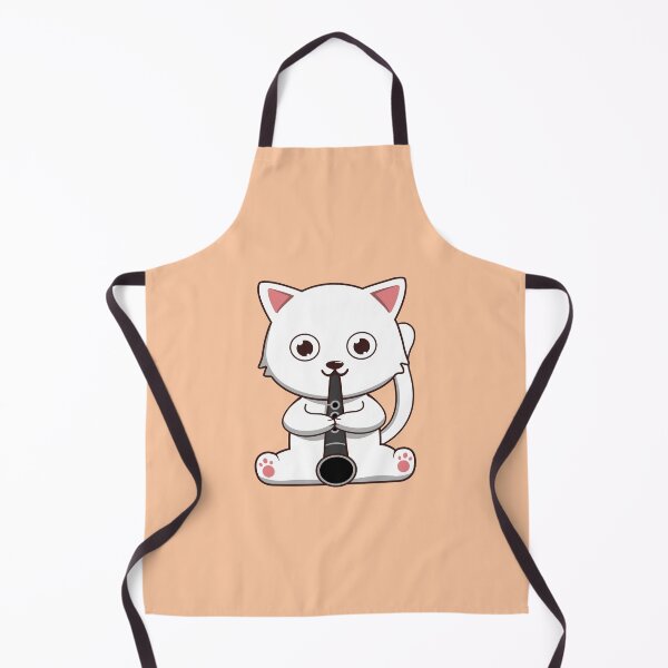 Item preview, Cute White Cat Playing The Clarinet designed and sold by Luan Huynh.