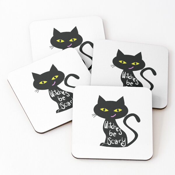 Item preview, Witches be scary shirt, Halloween Hocus Pocus Halloween Black Cat designed and sold by StairheadStore.