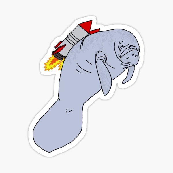 Item preview, Rocket Manatee designed and sold by WillJackSleep.