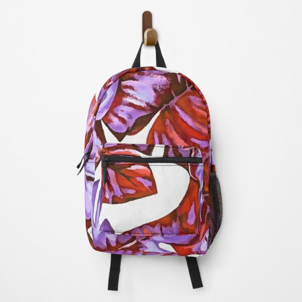 Item preview, Tropical Leaves Of Banana and Monstera Blue Red Orange Cut Out designed and sold by taiche.