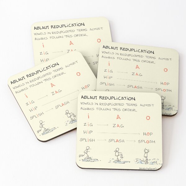 Item preview, Ablaut reduplication designed and sold by Sketchplanations.